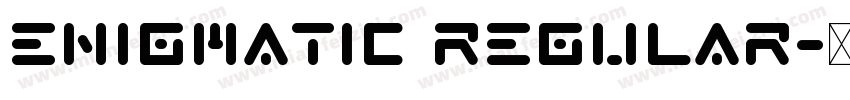 Enigmatic Regular字体转换